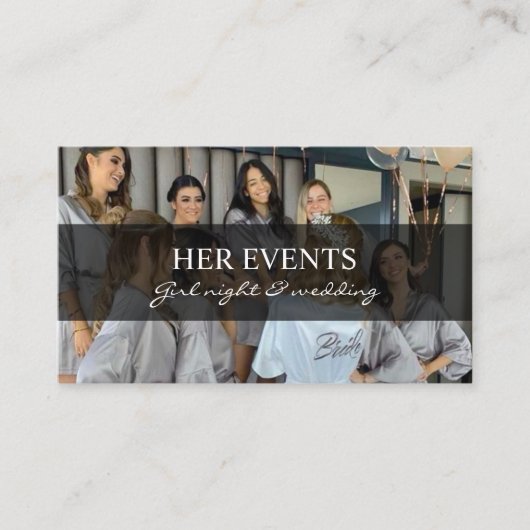 Event Organizer Visitekaartjes met ballonnen (Voorkant)