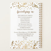 Event Party Planner Ballons en Gold Confetti (Achterkant)