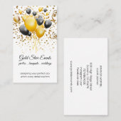 Event Party Planner Balloons en Confetti Visitekaartje (Voorkant / Achterkant)
