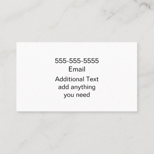 Event & Party Planning Visitekaartje (Achterkant)