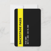Event Photo Backstage Pass Personeel 3,5 "x5" ID-b Kaart (Achterkant)