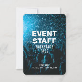 Event Photo Backstage Pass Personeel 3,5 "x5" ID-b Kaart (Voorkant)