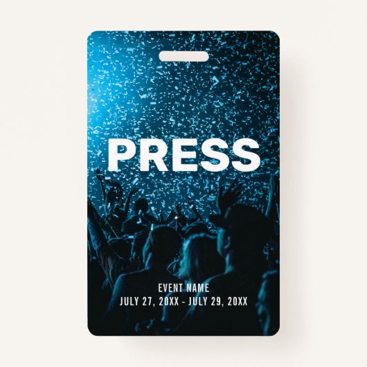 Event Photo PRESS All Access Pass Event ID Badge (Voorkant)