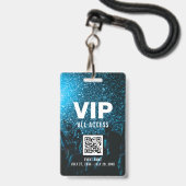 Event Photo VIP All Access Pass QR Code ID Badge (Voorzijde met lanyard)