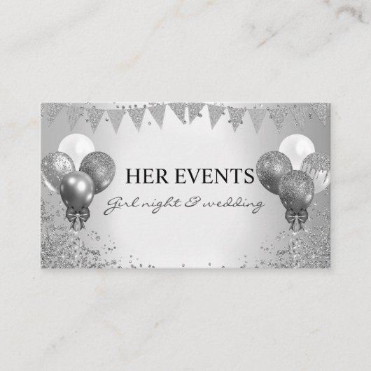 Event Planner Balloon - thema Visitekaartje (Voorkant)