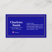 Event Planner Blue Repeat Pattern Business Card Visitekaartje (Achterkant)