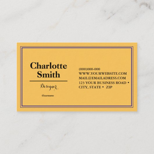 Event Planner Blue Repeat Pattern Business Card Visitekaartje (Achterkant)