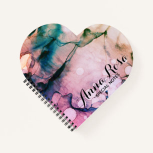 *~* Event Planner Chic Artistic Girly Heart Love Notitieboek
