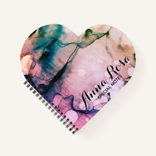 *~* Event Planner Chic Artistic Girly Heart Love Notitieboek (Voorkant)