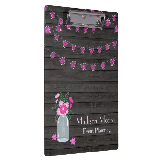 Event Planner country Chic Light Strings Klembord (Rechts)