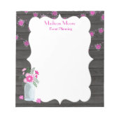 Event Planner country Chic Light Strings Notitieblok (Voorkant)