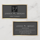 Event Planner Dance Bruiloft Blogger Modern Visitekaartje (Voorkant / Achterkant)