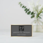 Event Planner Dance Bruiloft Blogger Modern Visitekaartje (Staand voorkant)