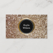 Event Planner | Elegant Faux Glitter Gold Visitekaartje (Voorkant)