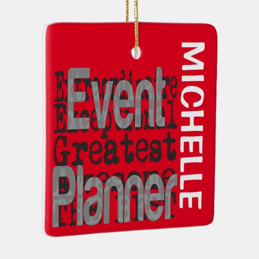 Event Planner Extraordinaire CUSTOM Keramisch Ornament (Rechts)