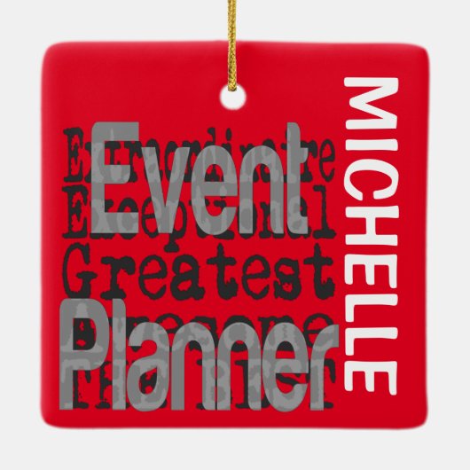 Event Planner Extraordinaire CUSTOM Keramisch Ornament (Achterkant)
