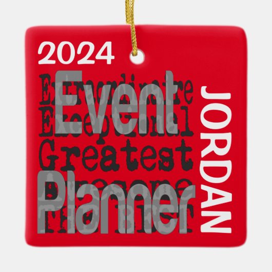 Event Planner Extraordinaire CUSTOM Keramisch Ornament (Voorkant)