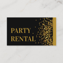 Event Planner Feestverhuur Servies Goud Glitter Visitekaartje