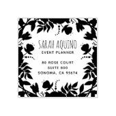 Event Planner Floral Edged Business Rubberstempel (Afrduk)