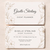 Event Planner Floral  Visitekaartje