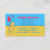 Event Planner - Heldere kleurrijke illustratie Visitekaartje (Achterkant)