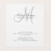 Event Planner Iridescent Pearl Shimmer Visitekaartje (Binnenkant ongevouwen)