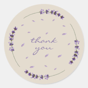 Event Planner Lavender Flower bedankt Ronde Sticker