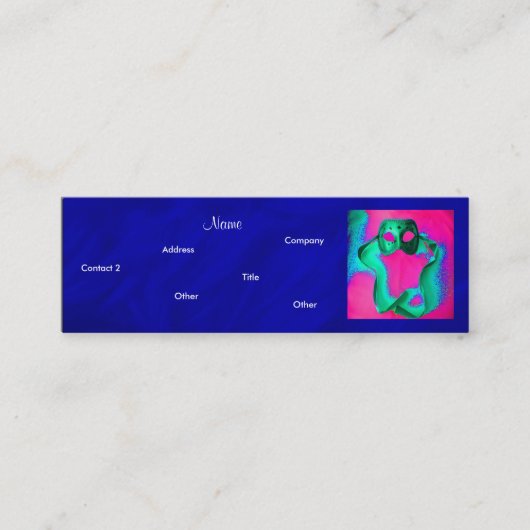 Event Planner- Masquerade I Mini Visitekaartje (Voorkant)