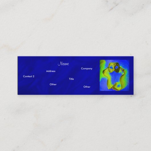 Event Planner- Masquerade Mini Visitekaartje (Voorkant)