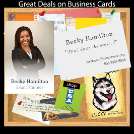 Event Planner Misty Fotosjabloon Fantastische waar Visitekaartje