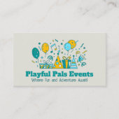 Event Planner - Party Elements Illustratie Visitekaartje (Voorkant)