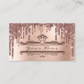 Event Planner Roos Crown Glitter Drivers VIP Royal Visitekaartje (Voorkant)