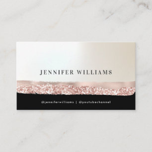Event Planner Roze Goud Elegant Minimalistisch Chi Visitekaartje
