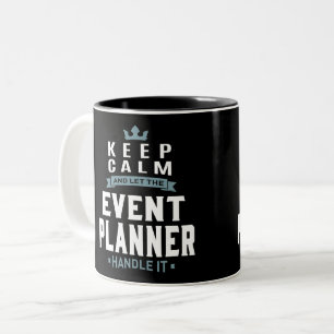 Event Planner Tweekleurige Koffiemok