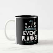 Event Planner Tweekleurige Koffiemok (Links)