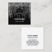 Event PLANNER Unieke Eyeash Logo VIP Vierkante Visitekaartje (Voorkant / Achterkant)