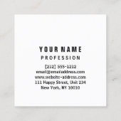 Event PLANNER Unieke Eyeash Logo VIP Vierkante Visitekaartje (Achterkant)