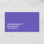 Event Planner Visitekaartje (Achterkant)