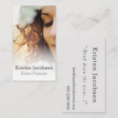 Event Planner Vrouw Business Visitekaartje (Voorkant / Achterkant)