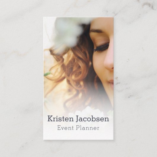 Event Planner Vrouw Business Visitekaartje (Voorkant)
