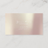 Event Planner White Emerald Green Roos Pink Gold Visitekaartje (Achterkant)