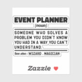 Event Planner zelfstandig naamwoord definitie plan Sticker (Vel)