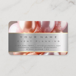 Event Planning Mooie Ballonnen Kleurrijk Visitekaartje