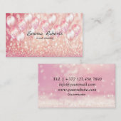 Event Planning Pink Shining Modern Visitekaartje (Voorkant / Achterkant)