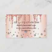 Event Planning Roos Gold Modern Visitekaartje (Achterkant)