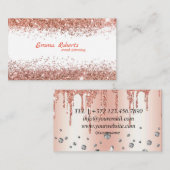 Event Planning Roos Gold Modern Visitekaartje (Voorkant / Achterkant)