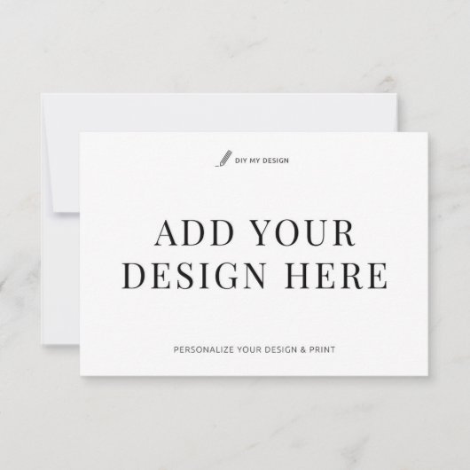 Event Response Card Printing 3.5x5" Custom RSVP Kaartje (Voorkant)