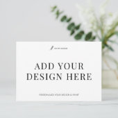 Event Response Card Printing 3.5x5" Custom RSVP Kaartje (Staand voorkant)