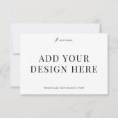 Event Response Card Printing 3.5x5" Custom RSVP Kaartje (Achterkant)