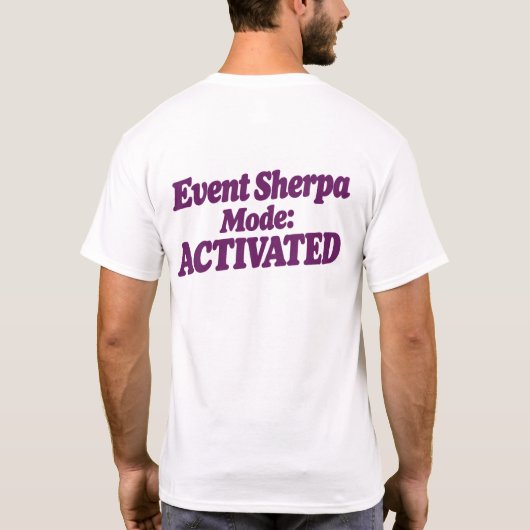 Event Sherpa-modus: GEACTIVEERD T-shirt (Achterkant)